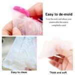 Silicone resin molds, easy to de-mold, clean, and thick/soft.  Various designs.