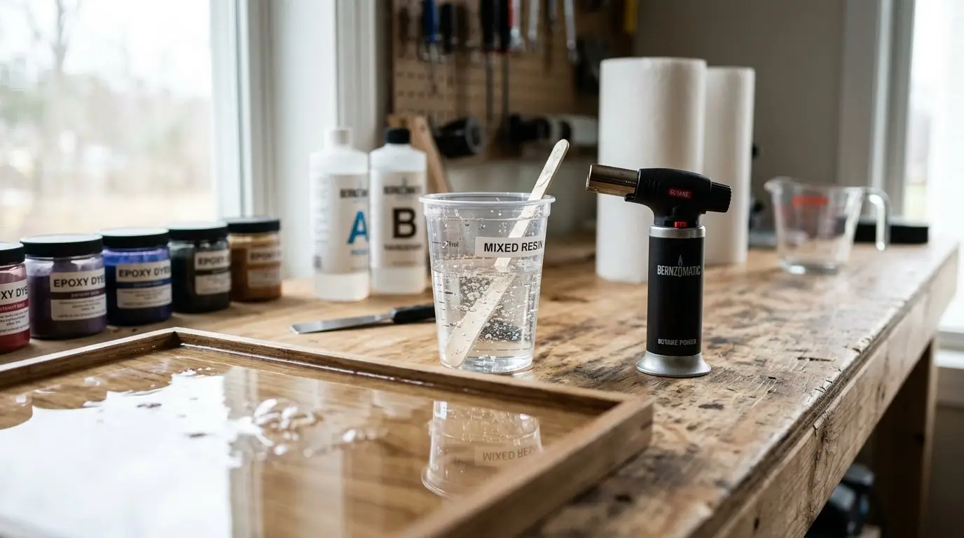 Why Use A Torch To Get Rid Of Bubbles On Epoxy Resin - Image 1
