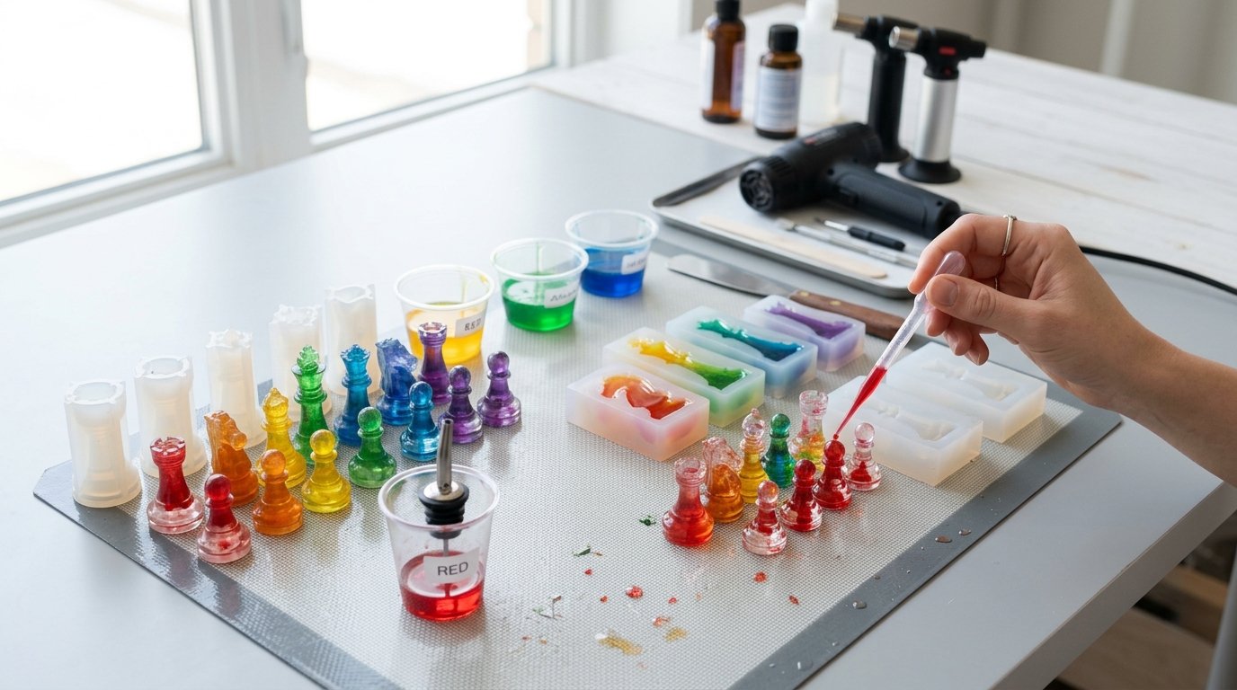 How to Make Rainbow Style Chess With Resin: Step-by-Step Guide - Image 1