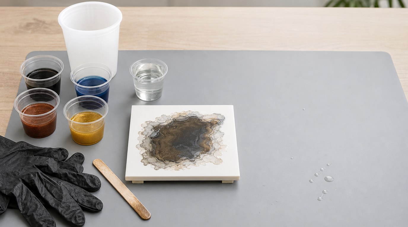 Colored Dirty Pour Epoxy Tutorial: Step-by-Step Resin Crafting Guide - Image 2