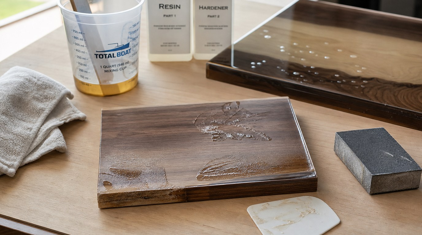 Epoxy Resin Tabletop Transformation: A Step-by-Step DIY Guide - Image 2