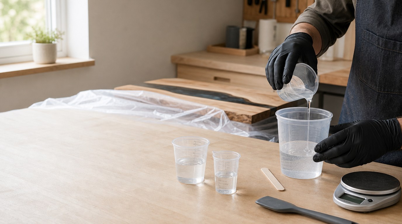 Epoxy Resin Tabletop Transformation: A Step-by-Step DIY Guide - Image 1