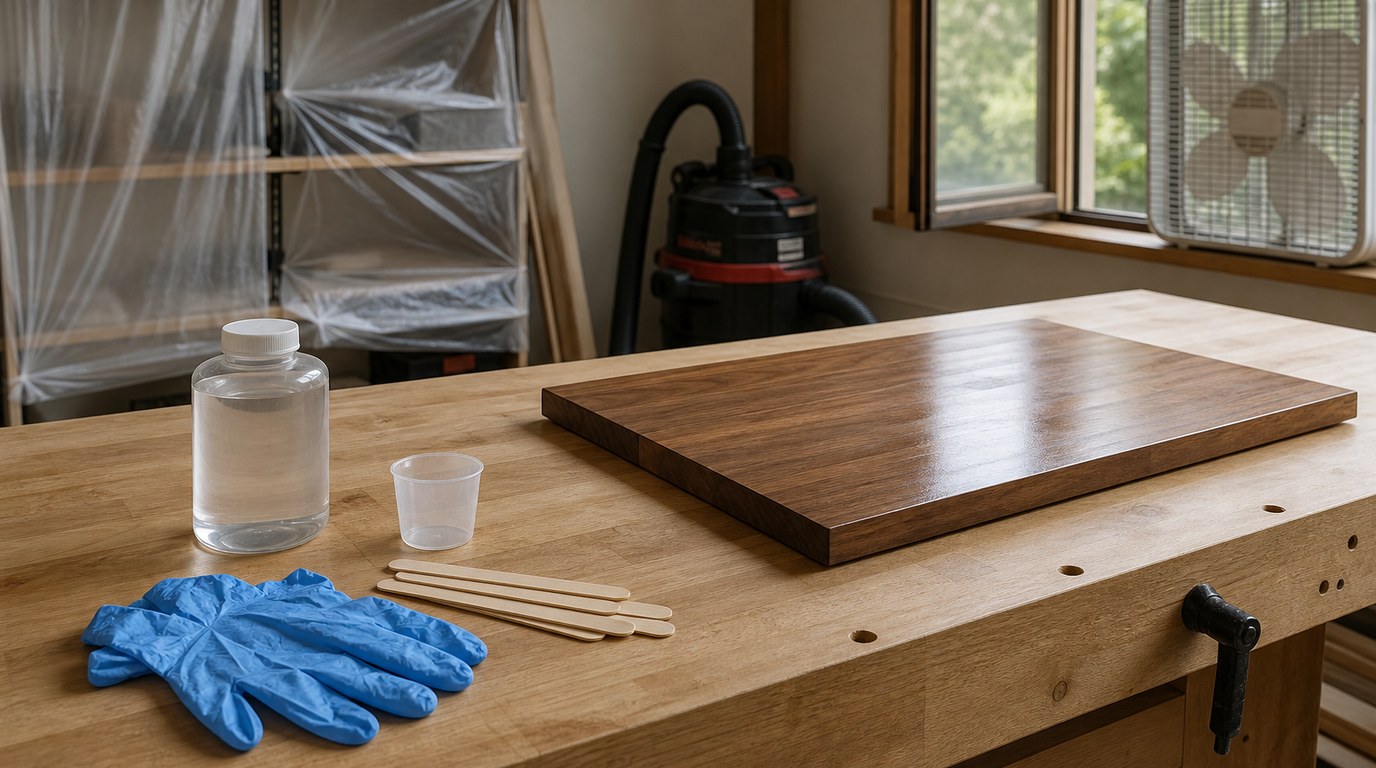 DIY Epoxy Wood Gloss Coat: Step-by-Step Guide for a Smooth Finish - Image 1