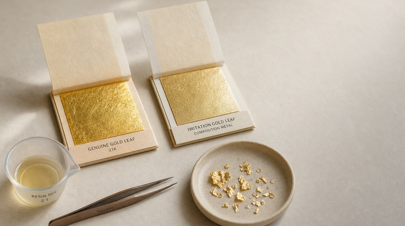Gold Leaf in Resin: How to Add Elegant Metallic Embellishments - Image 1