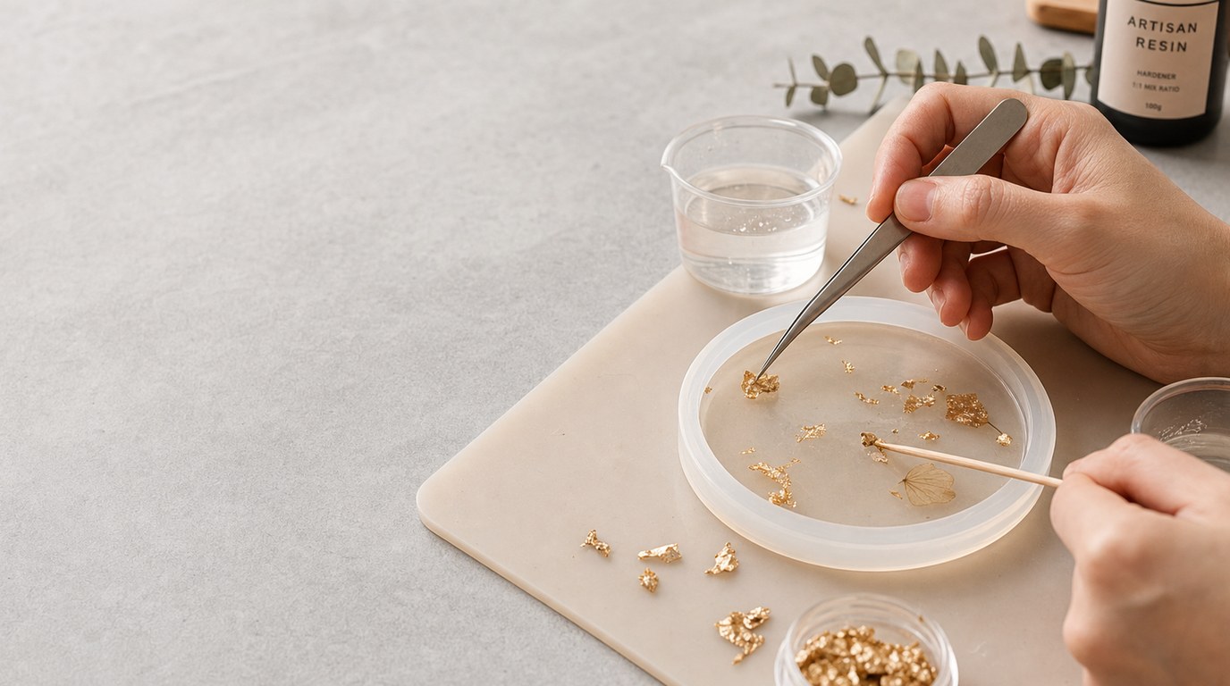 Gold Leaf in Resin: How to Add Elegant Metallic Embellishments - Image 2