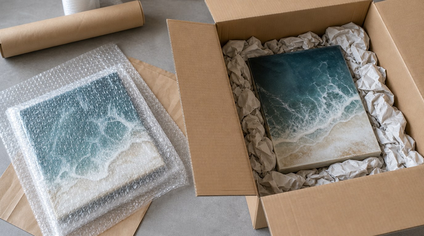 How to Pack Art for Shipping: A Step-by-Step Resin Art Guide - Image 2